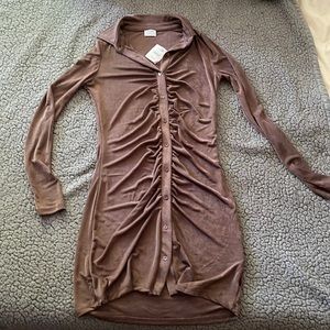 Button up, lightweight mini dress